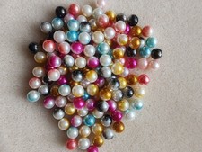 100pcs No Hole Faux Pearl