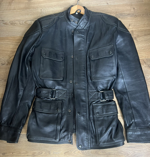 Vintage leather motorcycle - vintage,