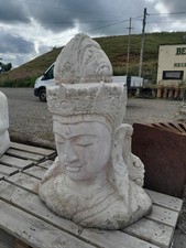 XXL Giant Meditating Head Buddha Relaxation Yoga Massage Garden Statue Decor