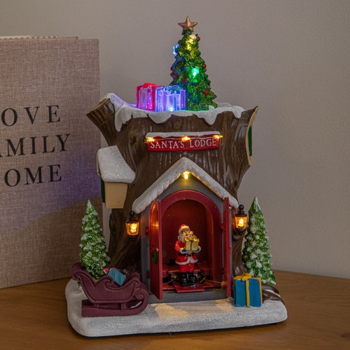 Santa lodge christmas - lodge,