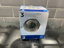 Set of 3 chrome  downlights