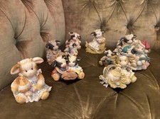 Enesco Mary Moo Moos Cow Comical Figures X 10 Very Cute Made For American Market