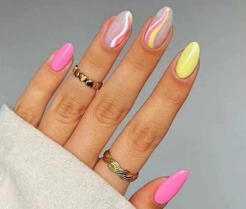 Press medium oval fake - on,