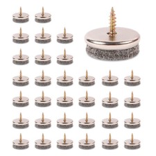 Screw in felt pads chair leg floor protectors 5mm thick furniture feet pads