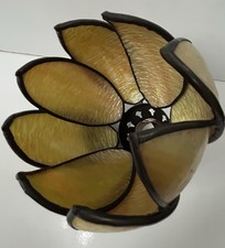 Tiffany Style Cream Tulip Glass Lamp Shade – 5” Vintage Lighting Decor