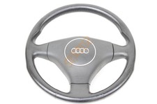 Audi A4 B6 B7 A6 C5 A2 A8 D2 Leather 3 Spoke Steering Wheel Black 8E0419091Q