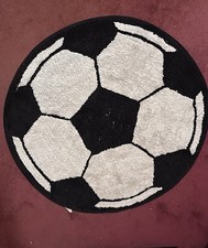 Round Football Rug Decorative