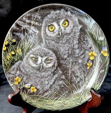 Wedgwood “Snowy Owl Chicks ” The Baby Owl Plate Collection By Dick Twinney