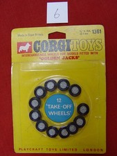 CORGI 1361 GOLDEN JACK TAKE OFF WHEELS SPARES PACKET -100% ORIGINAL SEALED 1960s