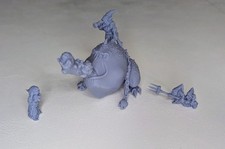 Giant Squig Gobba with Night Goblins – Resin Monster – Wargaming Miniature