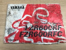 Genuine Yamaha FZR600RF FZR600RFC 1993 Owners Manual Handbook 3HH-28199-15