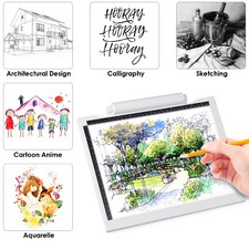 A4 LED Light Tracing Drawing Board Box Stencil Tattoo Copy Table Artist Craft