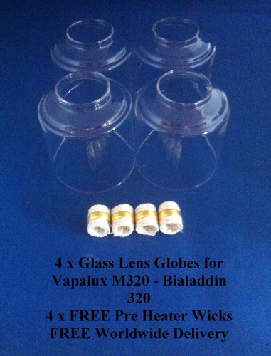 Glass lens globes - 4, x