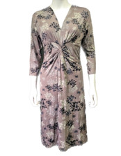 ADINI size S taupe super floral print dress New with Tags free post