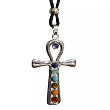 Ankh 7 Chakra Pendant Necklace