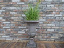 Stone Grey Fluted Urn Planter