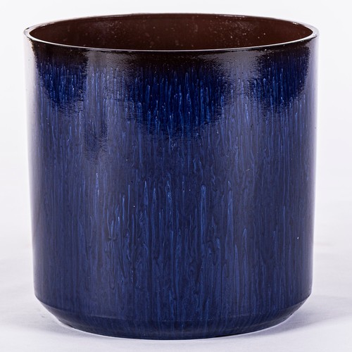 Ocean blue glazed cylinder - ocean,