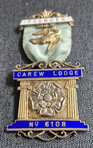 Masonic founders jewel carew - masonic, jewel-carew