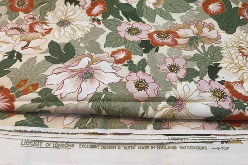 Vintage liberty fabric remnant - vintage,