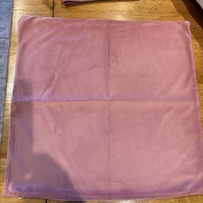 M&S Pink Velvet And Flax Cushion Cover 21 X21’’