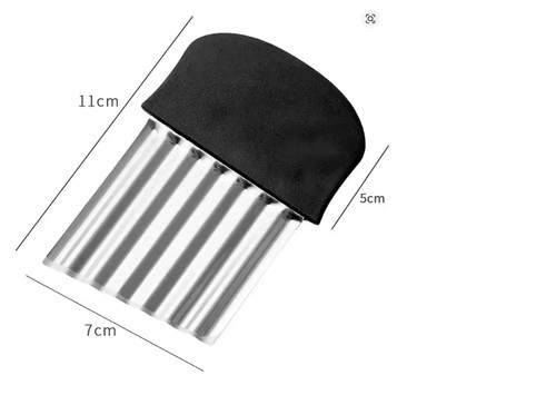 Crinkle chip cutter stainless - chip,