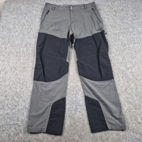 Rab trousers mens w36 l30 - l30, grey