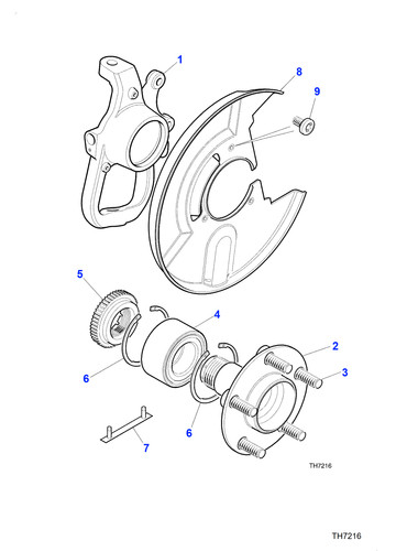 Jaguar disc shield xk8 4 - xk8, 4.0