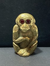 Vintage Solid Brass Monkey