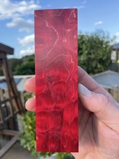 Stabilised Dyed Quilted Maple