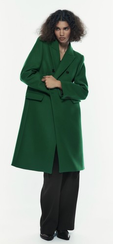 100 authentic zara moss green - 100%,
