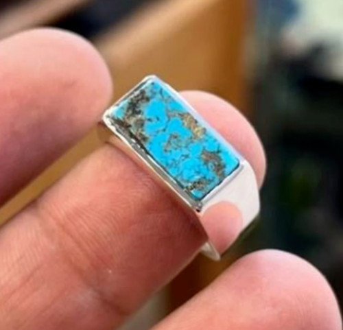Natural turquoise ring for - turquoise,