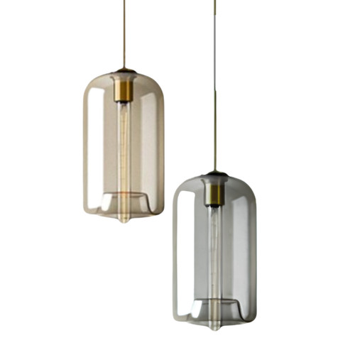 Vintage pendant light glass - pendant,