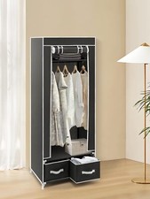 Single  Fabric Canvas Wardrobe
