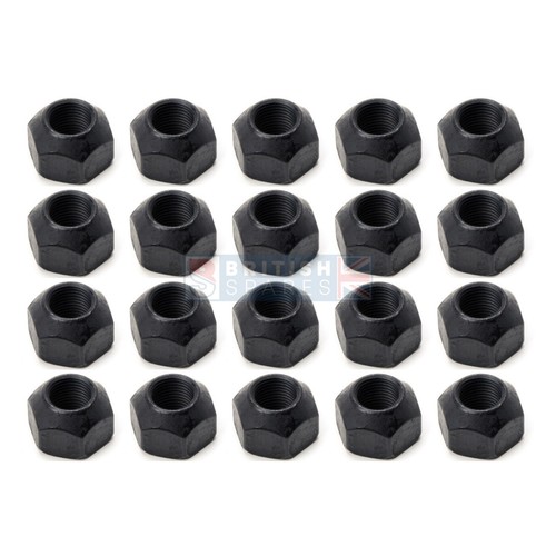 20x black steel - black, nuts
