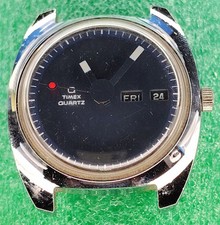 lot C2155 mens Timex Q Red Dot