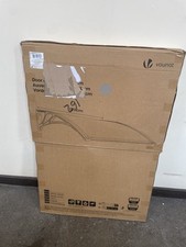 Door Canopy Awning Weather Shelter for Entrance Porch Patio - GREY - 120x80cm