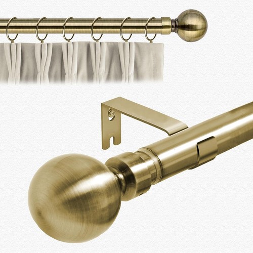 Extendable metal curtain pole - extendable,