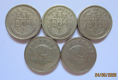 Rare gibraltar circulated 1 - gibraltar, £1