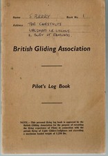  BRITISH GLIDING ASSOCIATION PILOTS LOG BOOK - WALSHAM LE WILLOWS 1952 