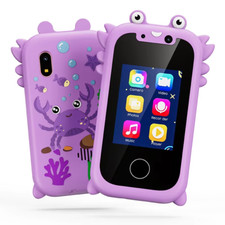 2024 Kids Purple Toy Smart Phone Children's Educational Learning Music Camera UK