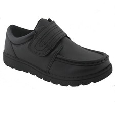 Boys Kids Memory Foam Smart Formal Casual New Touch Strap Back To School Shoes