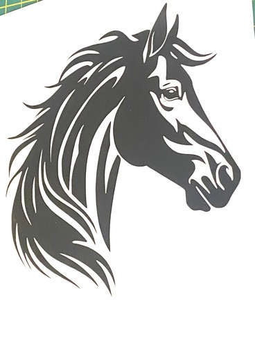 Horse head decal - decal, vinyl