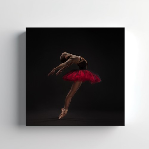Dancing ballerina canvas print - ballerina,