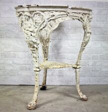 Rare Find Original antique c1900 Cast Iron Britannia Pub Table  solid condition