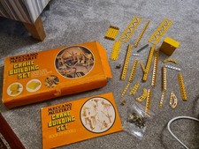 Vintage Meccano Crane Building Set, 1976, Incomplete, Manual Inc