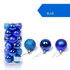 24Pcs 3cm New Christmas Tree Ball, Holiday Party Home Bauble Home Party Hanging