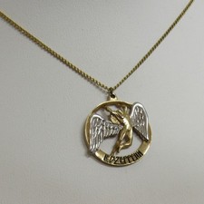 Vintage Led Zeppelin Necklace Pendant Falling Angel Swan Song Rare 1970s