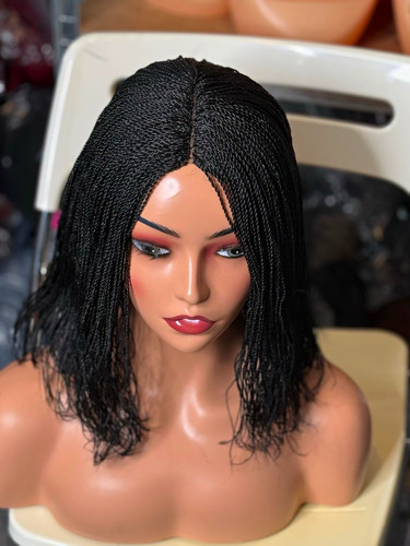 Black braided wig - wig,