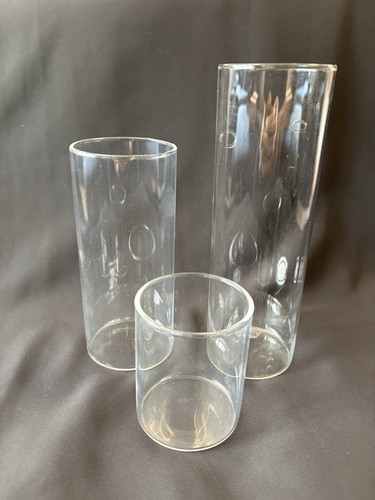 Cylindrical glass vase large - cylindrical, large-