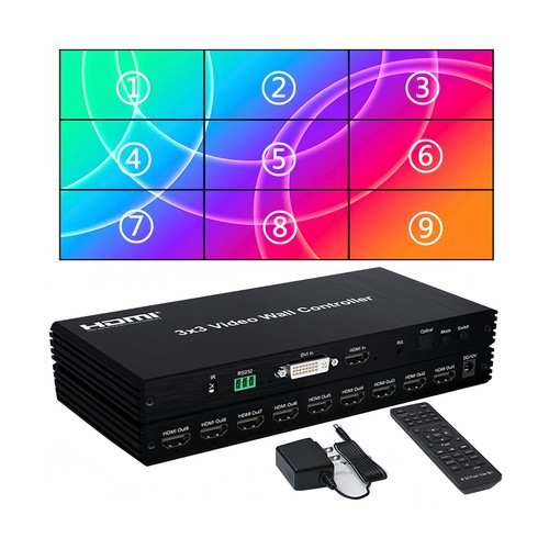 Video wall controller 3 - controller, 3×3